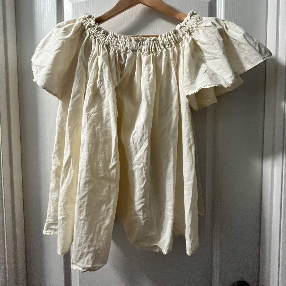 Moresca cream shirt for under the corset size small